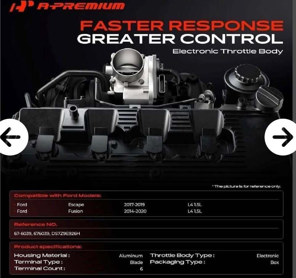 A-PREMIUM THROTTLE BODY FOR FORD 1.5L fusion escape