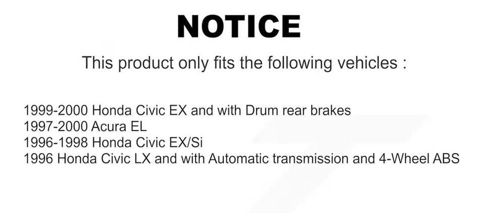 TRANSIT DISC BRAKES KIT FOR CIVIC EL