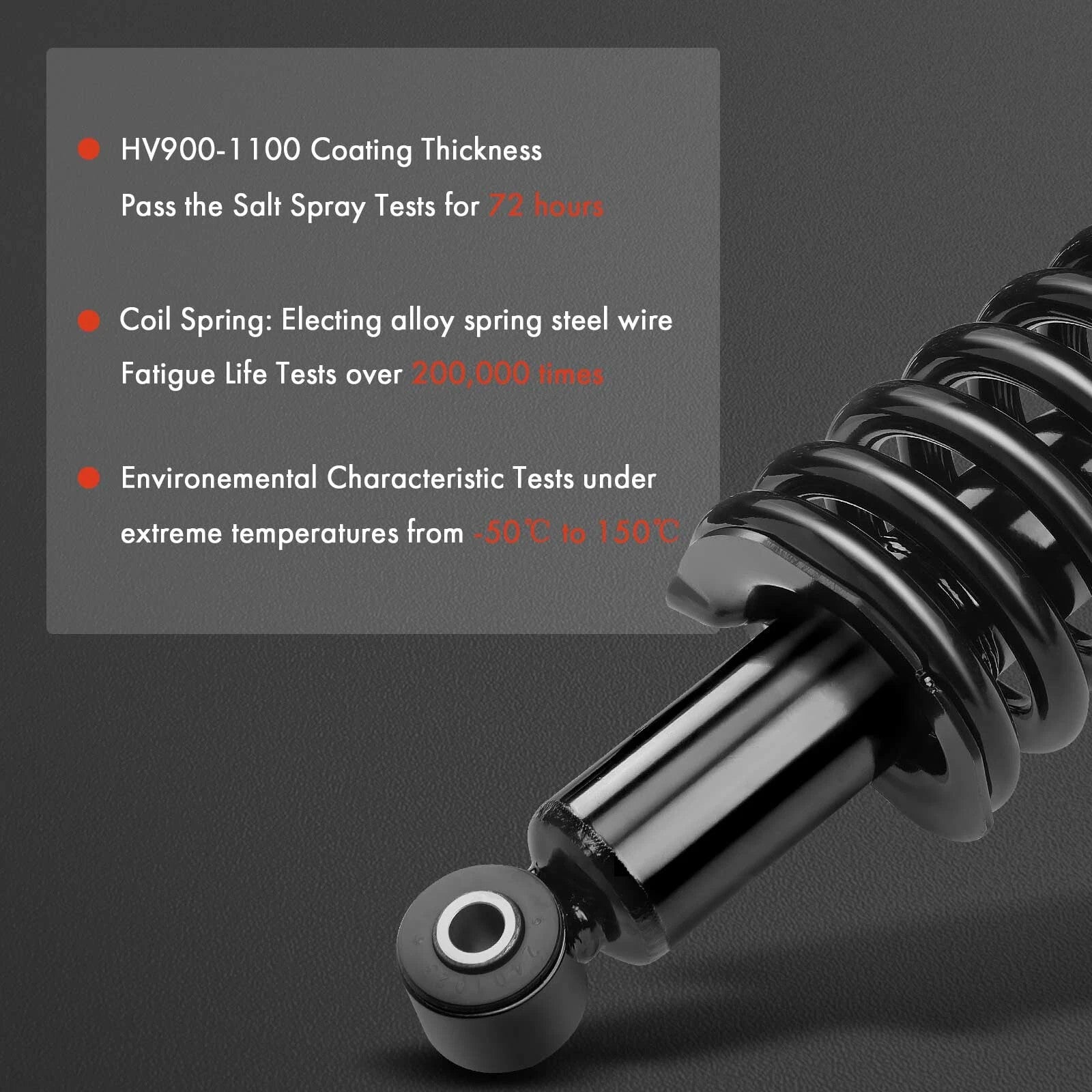 2-Pc Complete Strut + Coil Spring Rear Driver & Passenger A-Premium