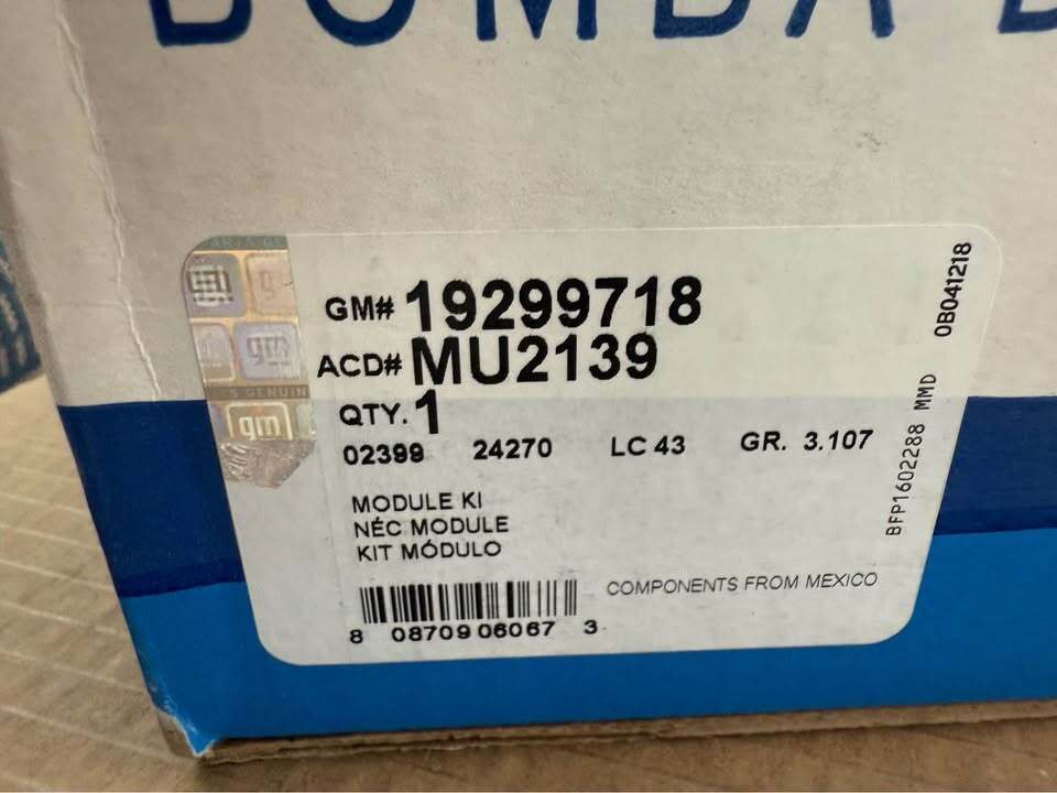 OEM GM fuel sending unit GM#19299718