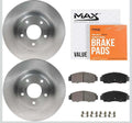 Max Advanced Brakes Front Brake Kit Compatible With 2003-2011 2012 2013 2014 Volvo XC90 w/336mm Diam