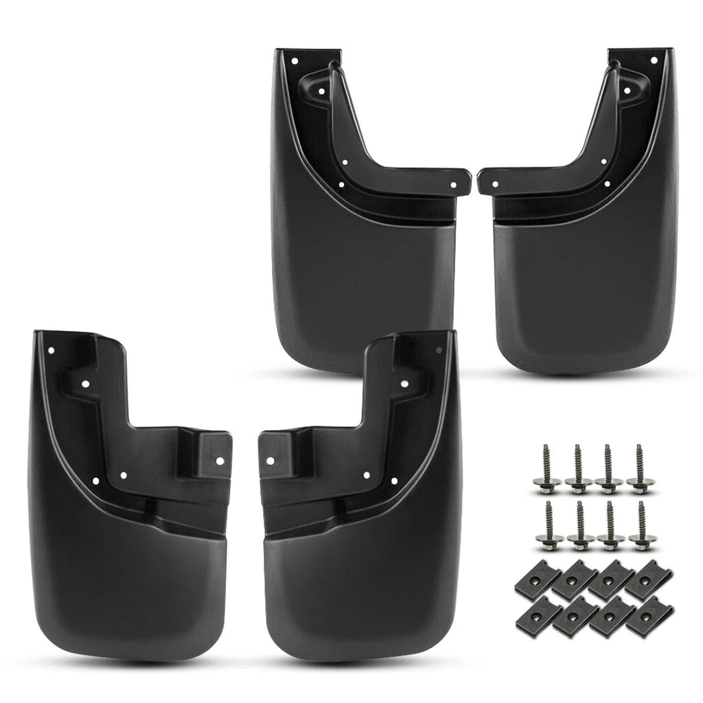 4 Pcs Front & Rear Mud Flaps Splash Guards with Fender Flares for Toyota Tacoma