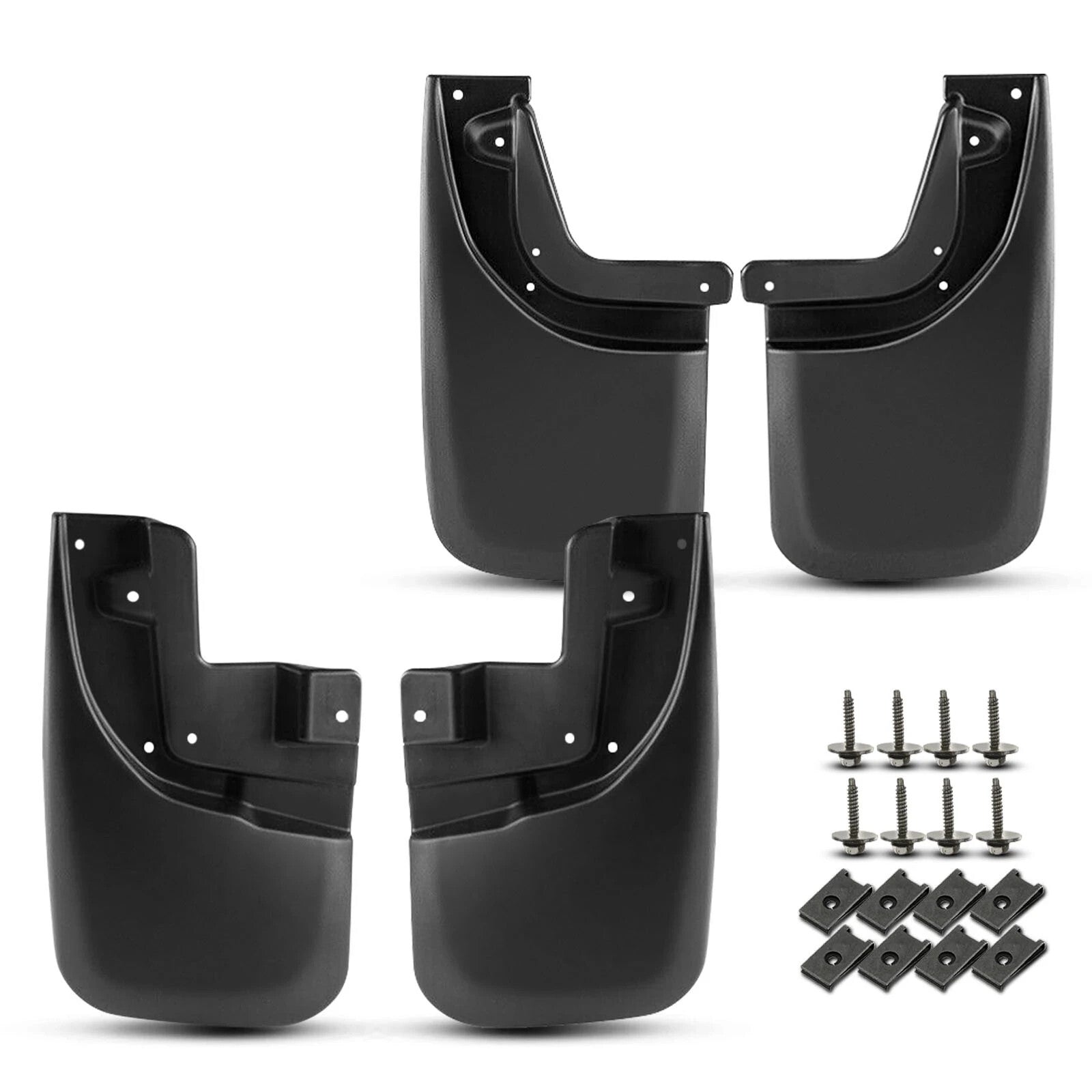 4 Pcs Front & Rear Mud Flaps Splash Guards with Fender Flares for Toyota Tacoma