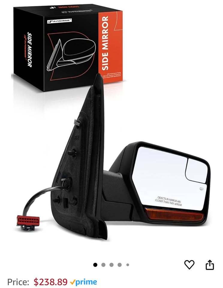 Ford Expedition & Lincoln Navigator, 2012-2014 - Heated Power Folding Black S