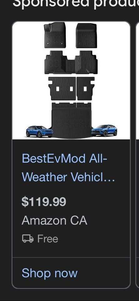 BESTEVMOD FLOOR MATS FOR BLAZER EV 2024