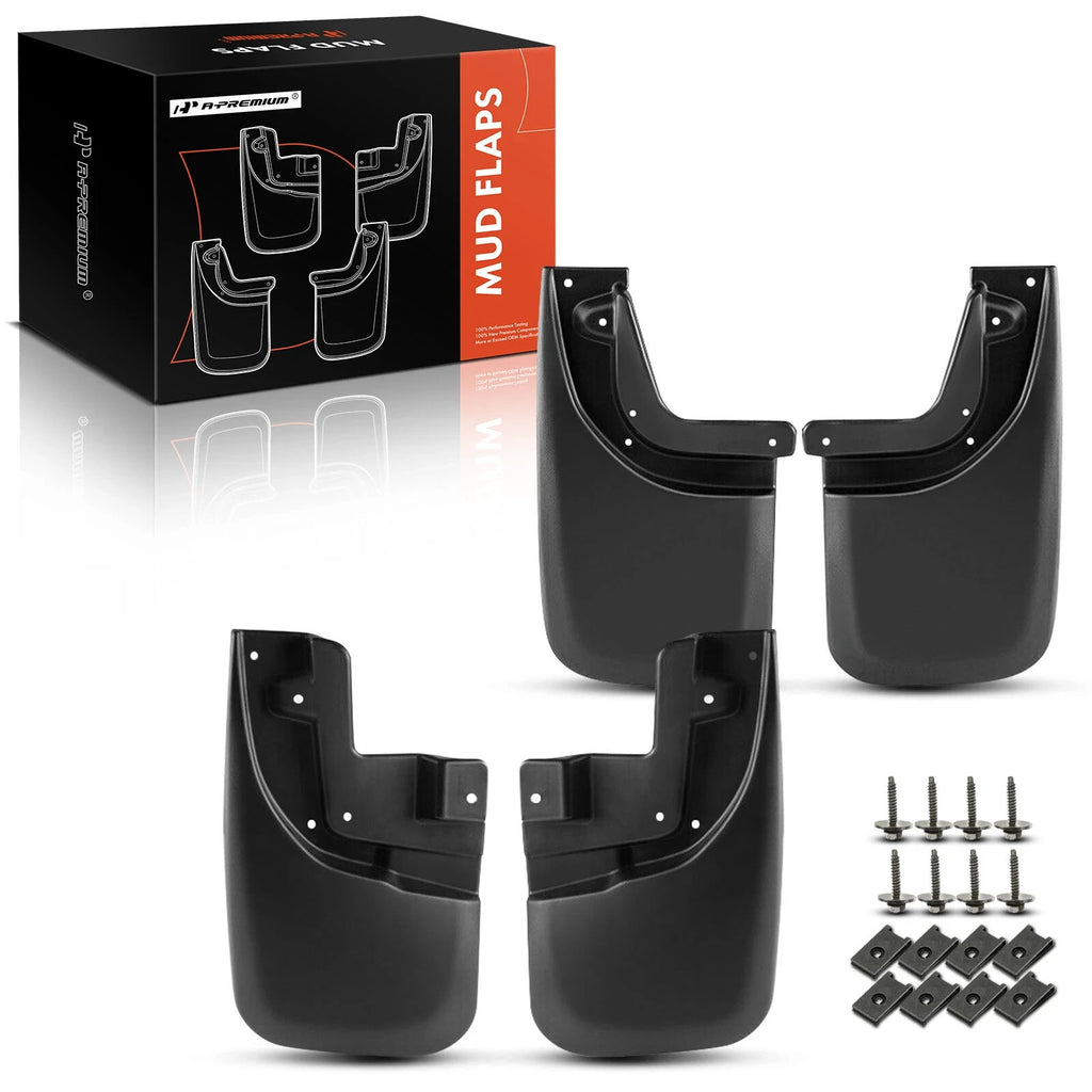 4 Pcs Front & Rear Mud Flaps Splash Guards with Fender Flares for Toyota Tacoma