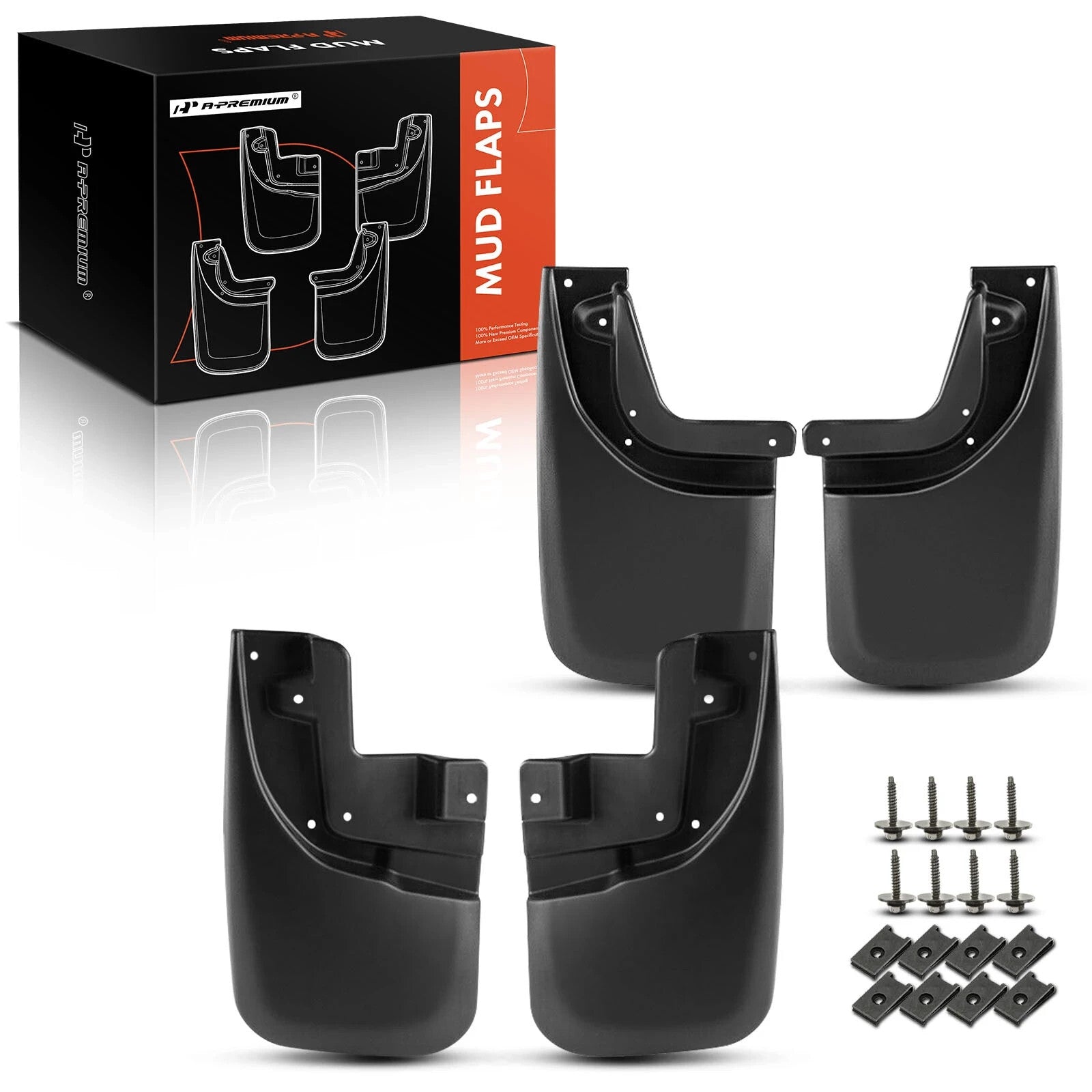 4 Pcs Front & Rear Mud Flaps Splash Guards with Fender Flares for Toyota Tacoma