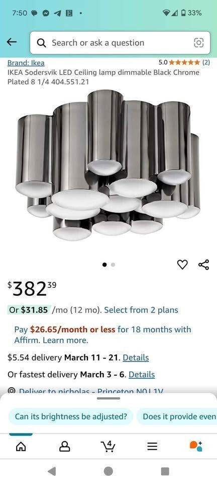Modern LED Ceiling Wall Light Fixture Multi Head Chrome Indoor Lamp Home Decor