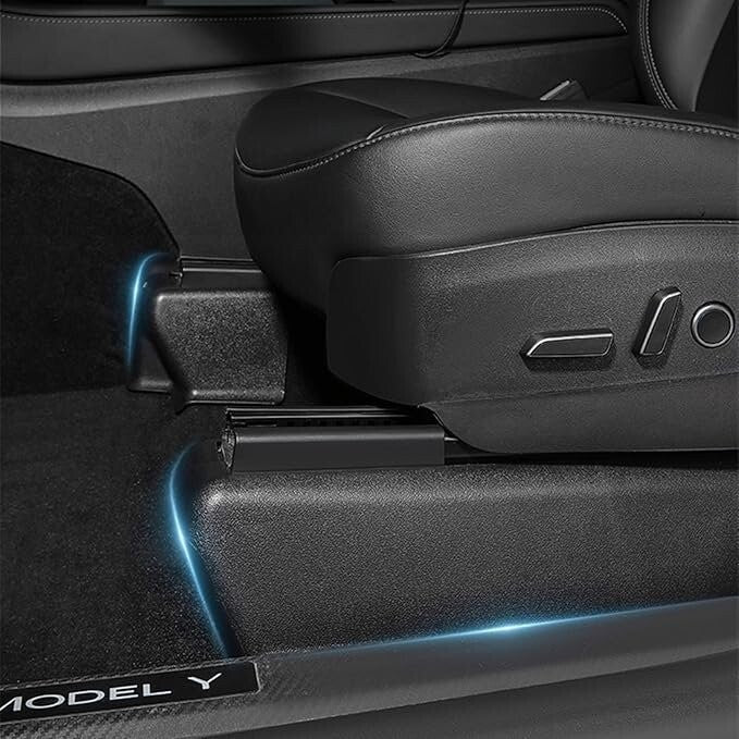 Tesla Model Y Seat Rail Cover Protectors 2021 2023 Under Seat Anti Kick 7PC