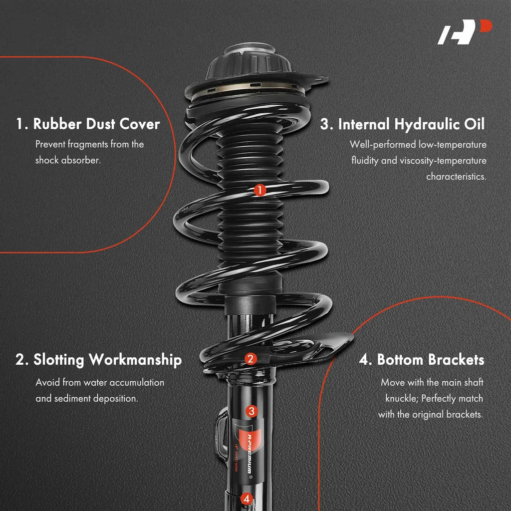 2-Pc Strut and Coil Spring Assembly Set Front Driver & Passenger APSA1894