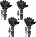 IGNITION COIL PACK UF764 & SPARK PLUGS (4PCS) kia Hyundai
