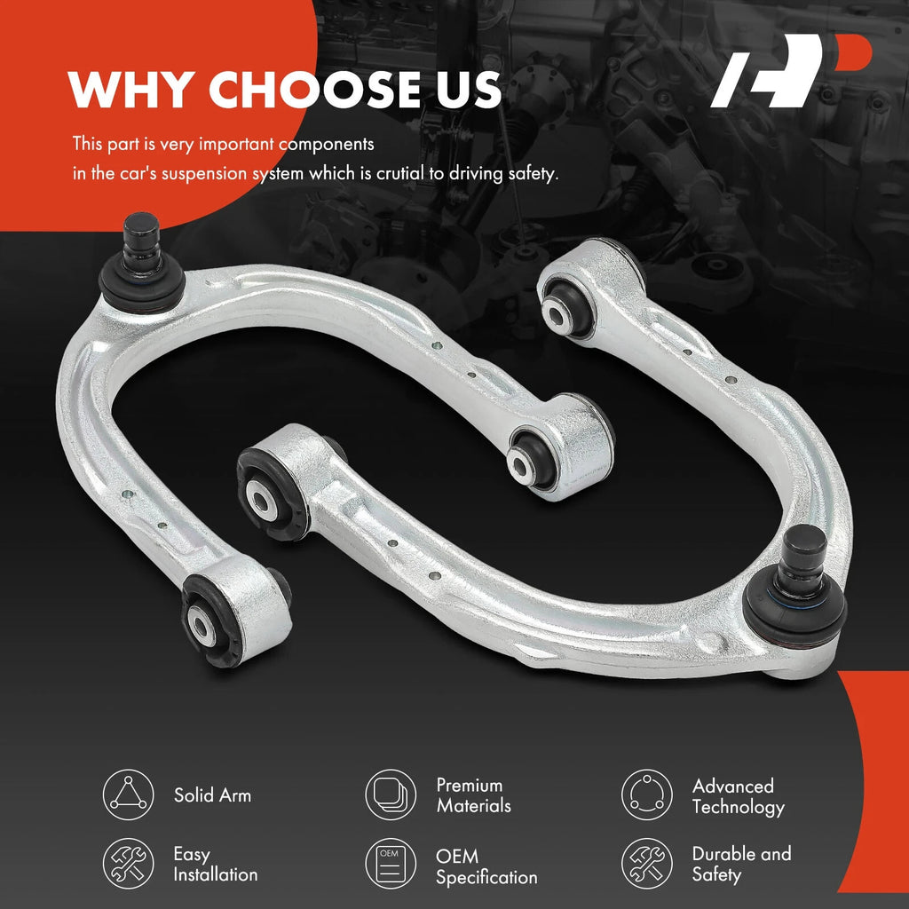 2-Pc Control Arm and Ball Joint Kit Front Driver & Passenger Upper with Joint