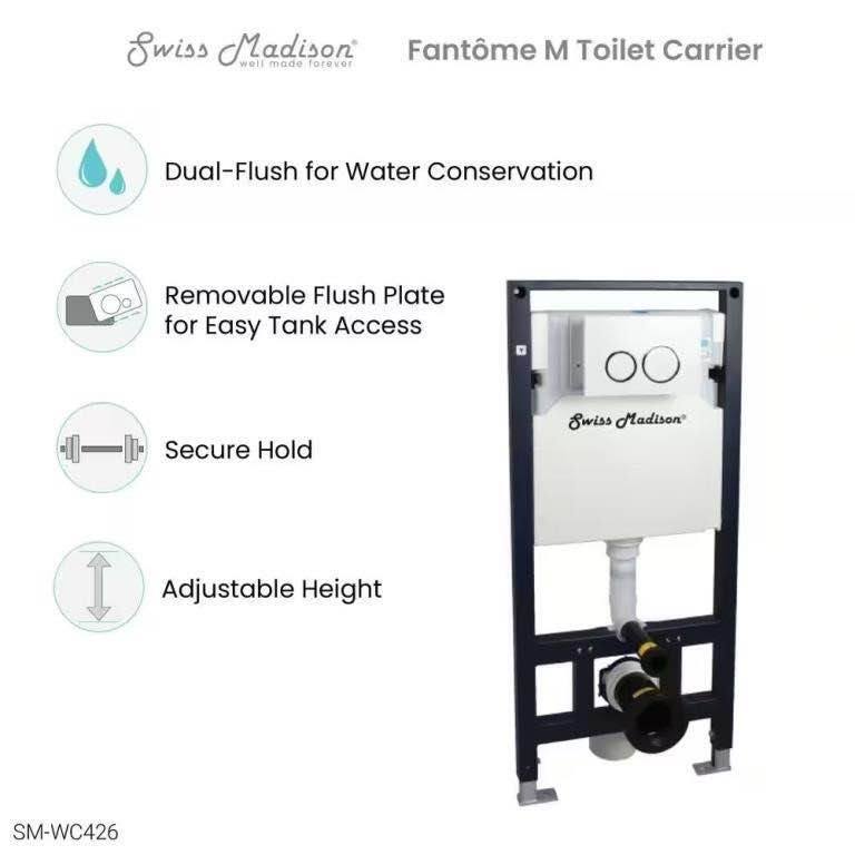 CONCEALED 2X6 IN-WALL TANK CARRIER SYSTEM