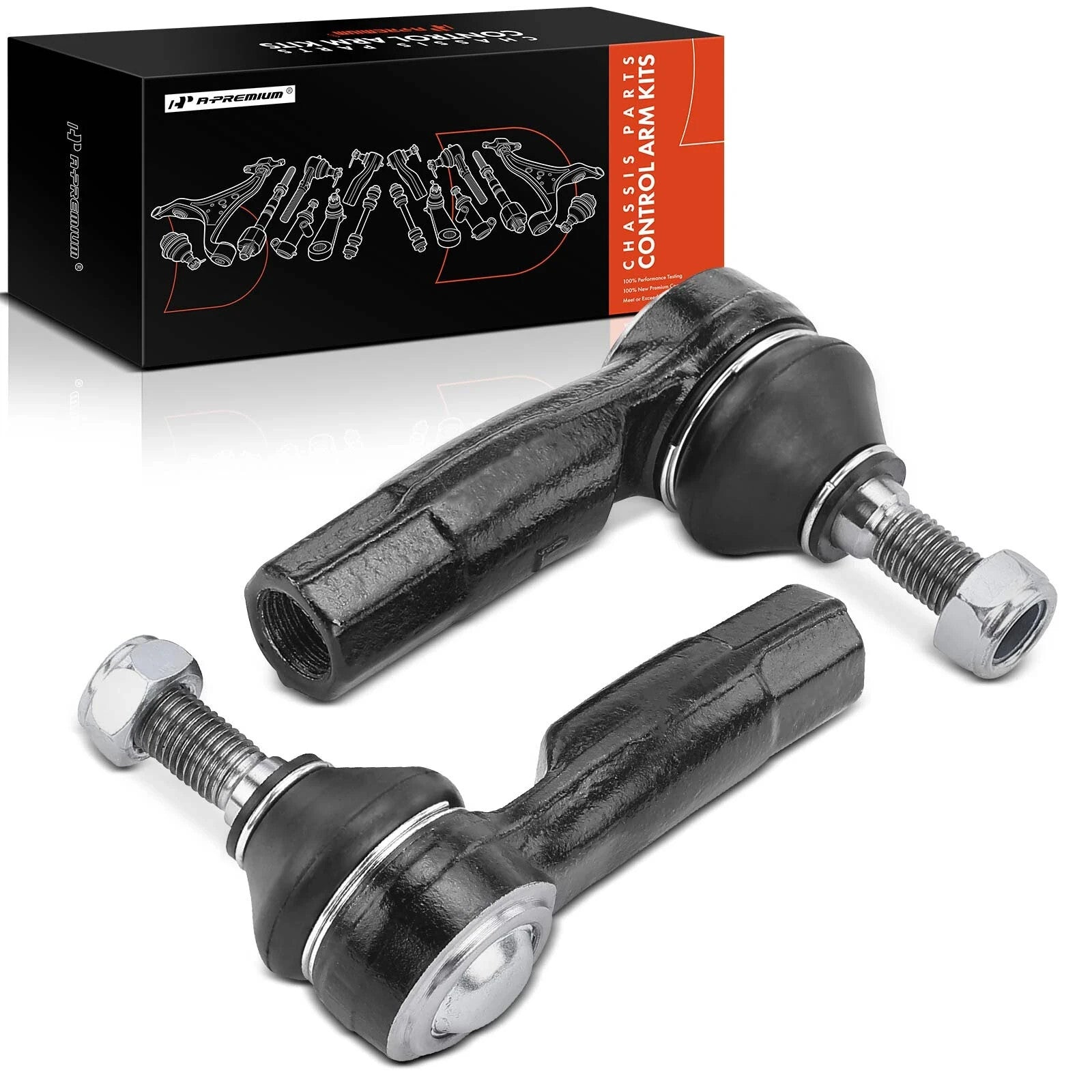 2 Pcs Outer Tie Rod End for Volkswagen Beetle 2012-2019 Golf Jetta Audi A3 Q3 S3