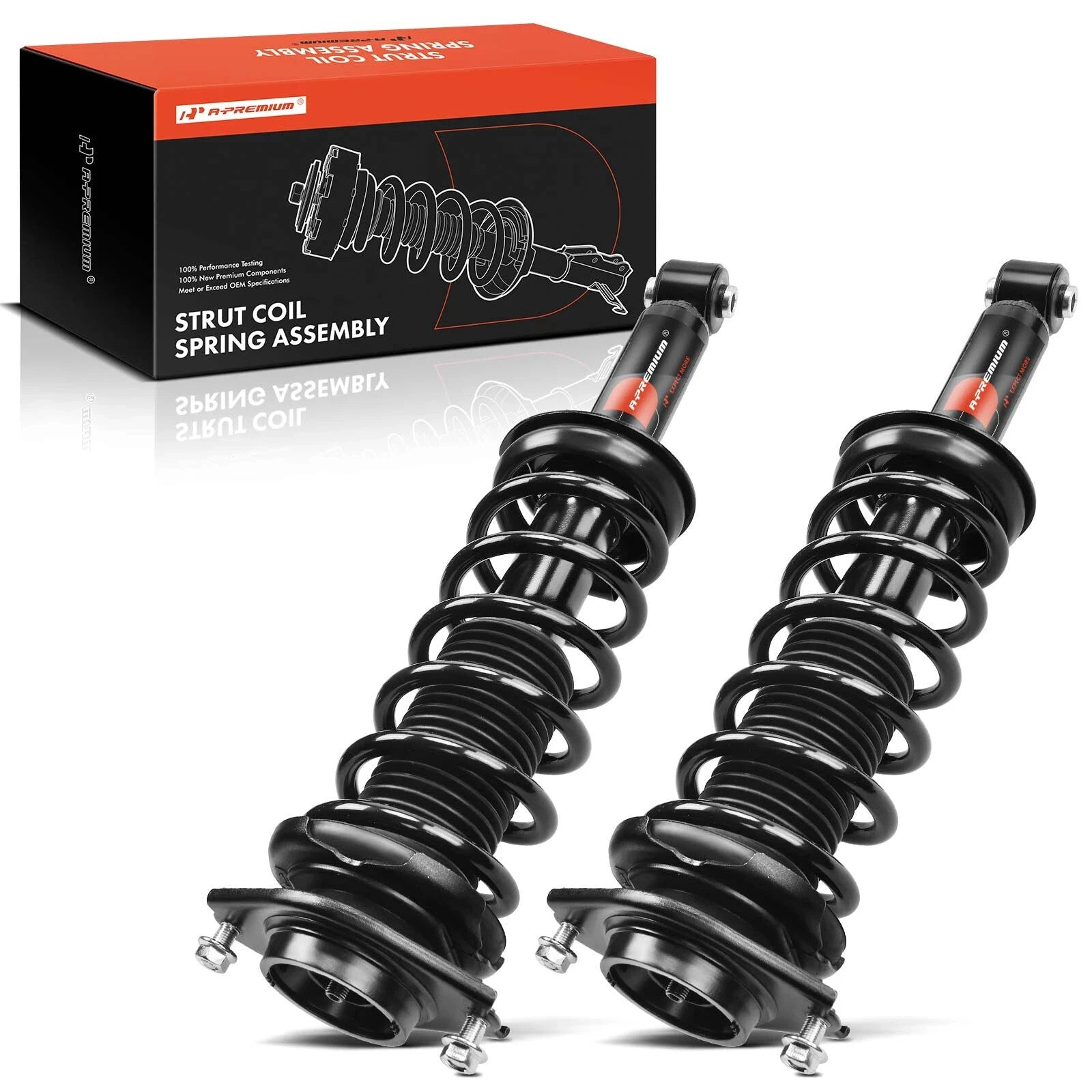 2-Pc Complete Strut + Coil Spring Rear Driver & Passenger A-Premium APSA0530
