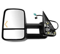 (Drivers side) Towing Mirror Power Black Textured Heated Manual Folding for 2007