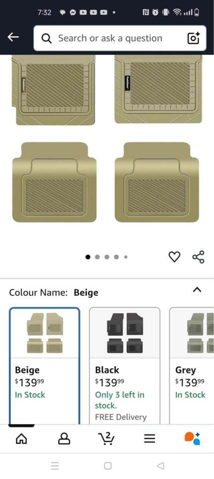 Floor Mats for Genesis G70 2022 All Weather Protection