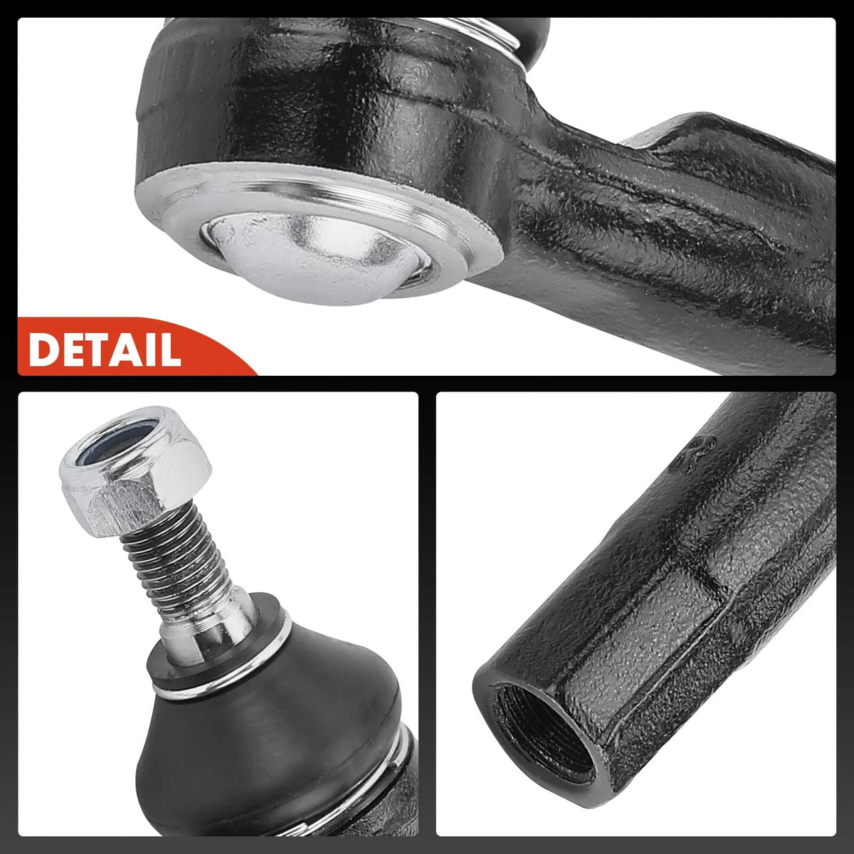 2 Pcs Outer Tie Rod End for Volkswagen Beetle 2012-2019 Golf Jetta Audi A3 Q3 S3