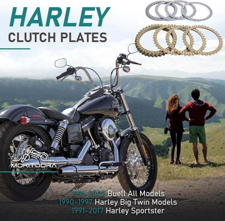MOKITDORA TWIN CLUTCH KIT 17 PCS FOR HD Harley