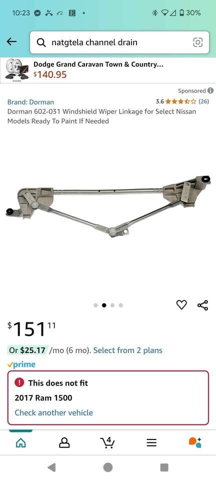 Nissan Windshield Wiper Linkage 602031 Durable Replacement Assembly OEM Fit