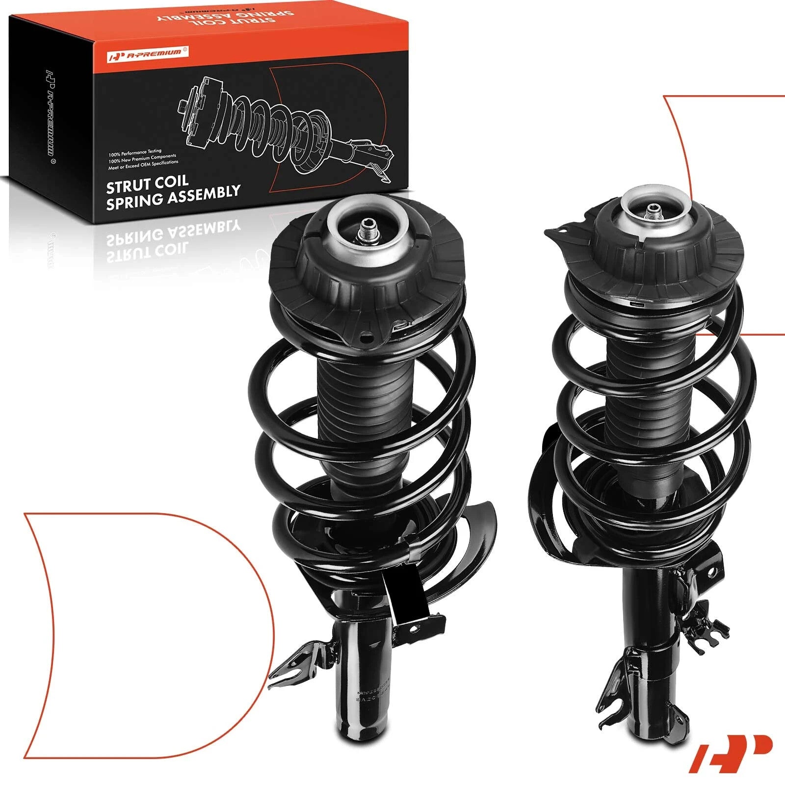 2-Pc Strut and Coil Spring Assembly Set Front Driver & Passenger APSA1894