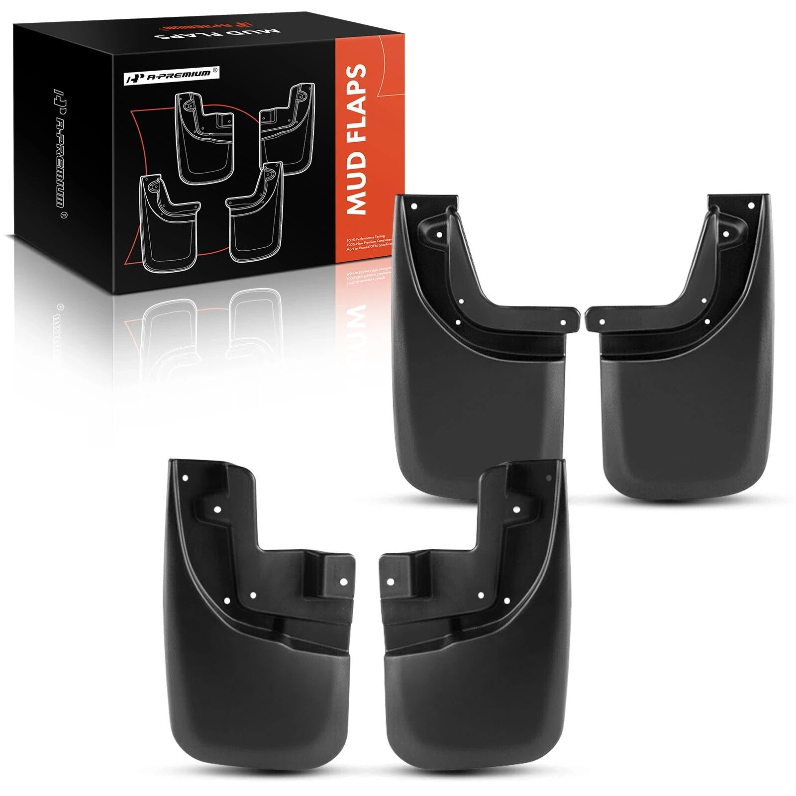 4 Pcs Front & Rear Mud Flaps Splash Guards with Fender Flares for Toyota Tacoma