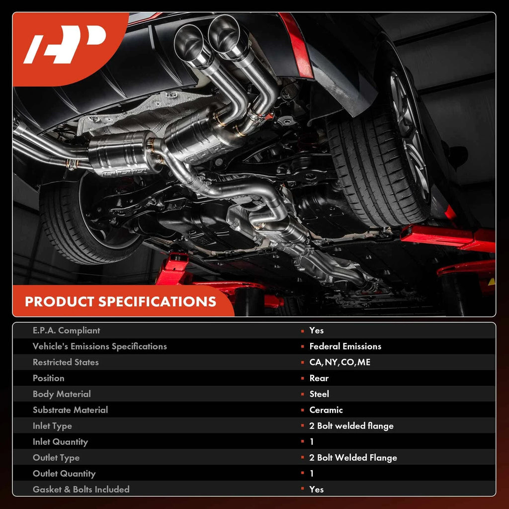 1-PC Catalytic Converter Rear Side Fit Federal Emissions A-Premium APCCT305
