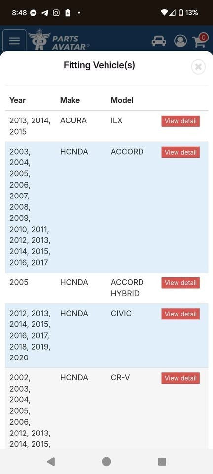 PowerStop Front Brake Pads Fits Honda 2012 2020 High Performance Replacement