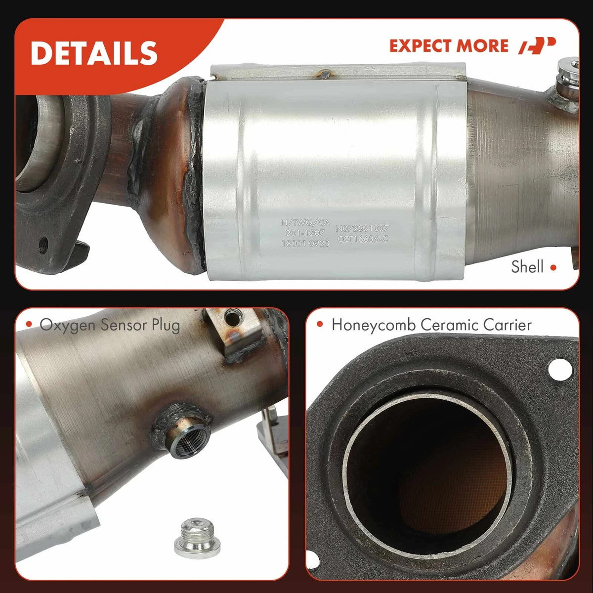 2016 Scion tC 1-PC Catalytic Converter Front Side Fit Federal Emissions