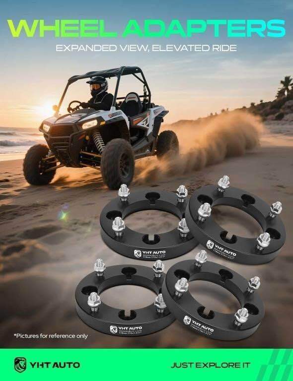YHTAUTO 4X137 TO 4X156 WHEEL ADAPTERS 1"