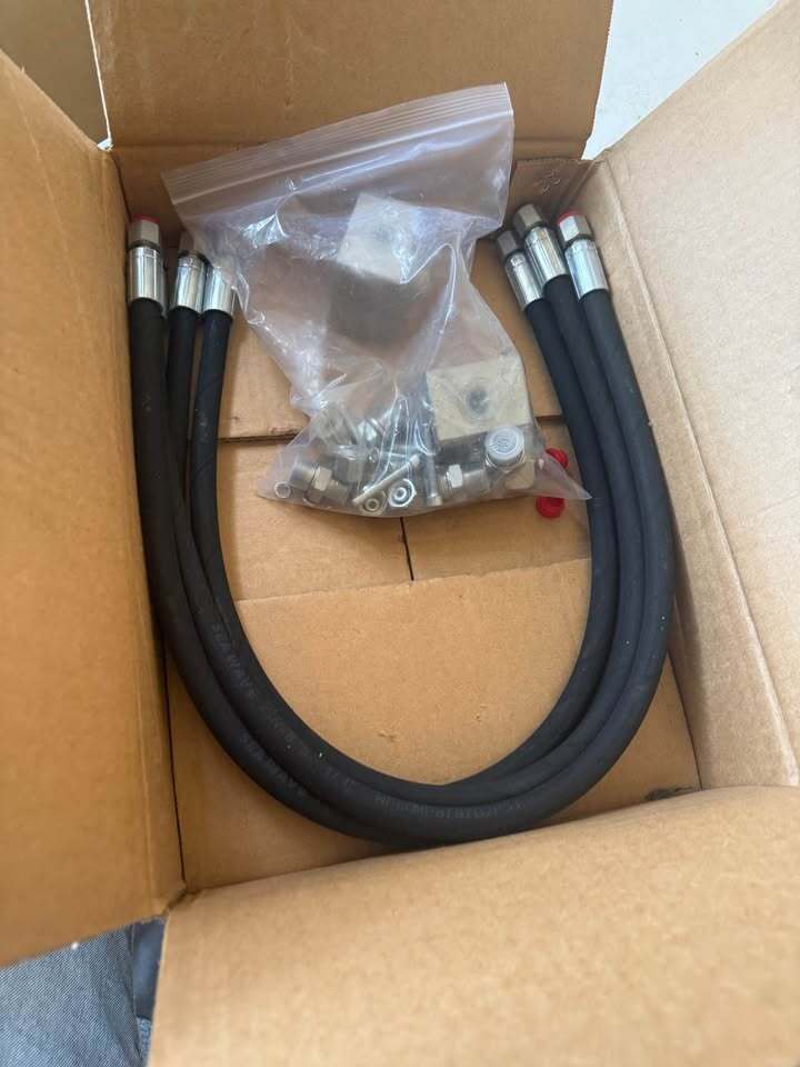 3 Way Diverter Valve Excavator Hydraulic Connection Block Full Kits Double