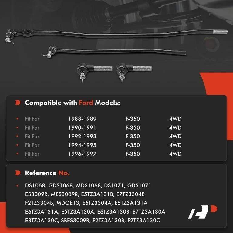 A-PREMIUM FORD F-350 TIE ROD END KIT 1988-97