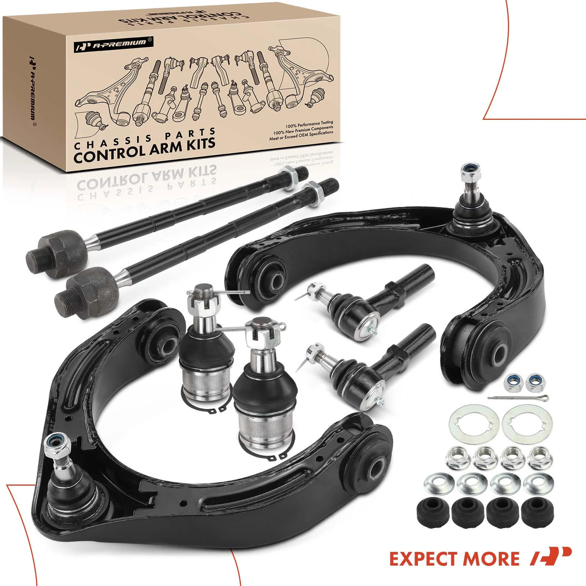 A-Premium APCA2821 Front Suspension Kit for Dodge Ram 1500 2500 3500 8-Piece Set
