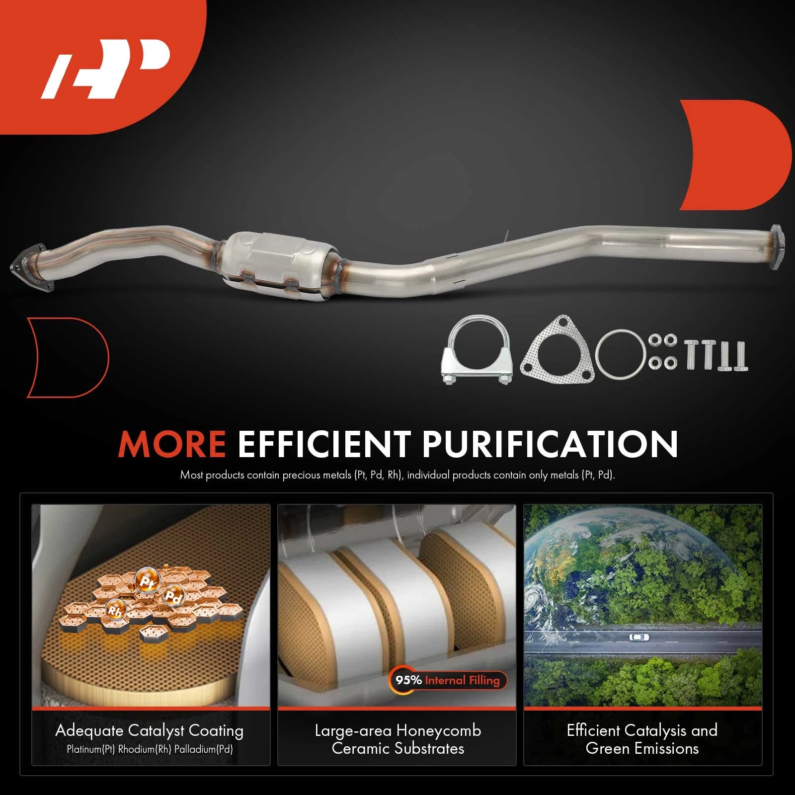 A-Premium APCCT136 Rear Catalytic Converter for Subaru