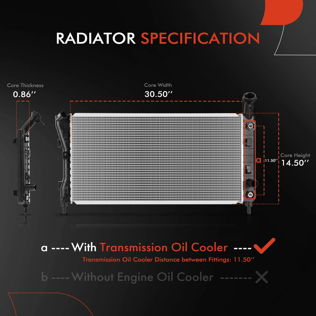 A-Premium APRAD2474 Radiator for Pontiac Grand Prix Chevrolet Impala