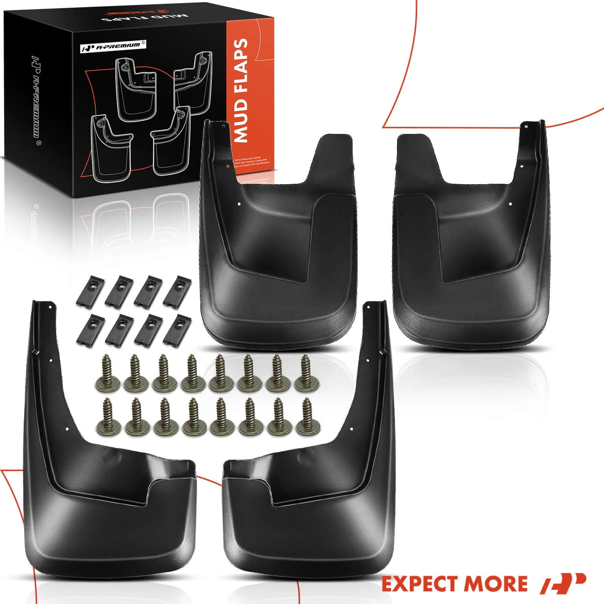 A-Premium Mud Flaps Splash Guards for 2019-2024 Ram 1500 4-Piece Set