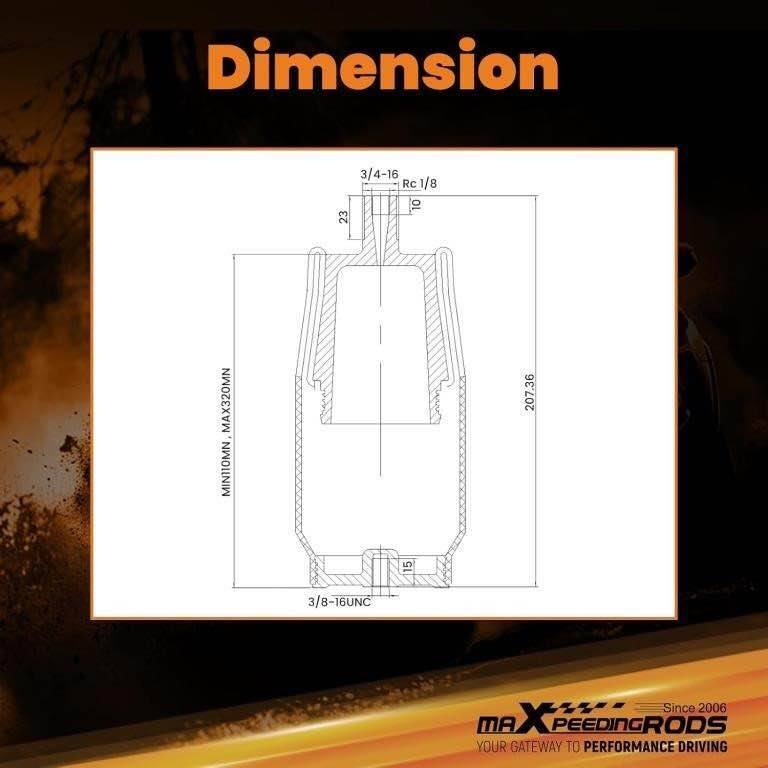 MAXPEEDINGRODS 2PCS CAB AIR RIDE SUSPENSION