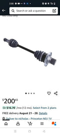 Yamaha Grizzly 660 Rear Left CV Axle 2002 Heavy Duty ATV Drive Shaft Replacement