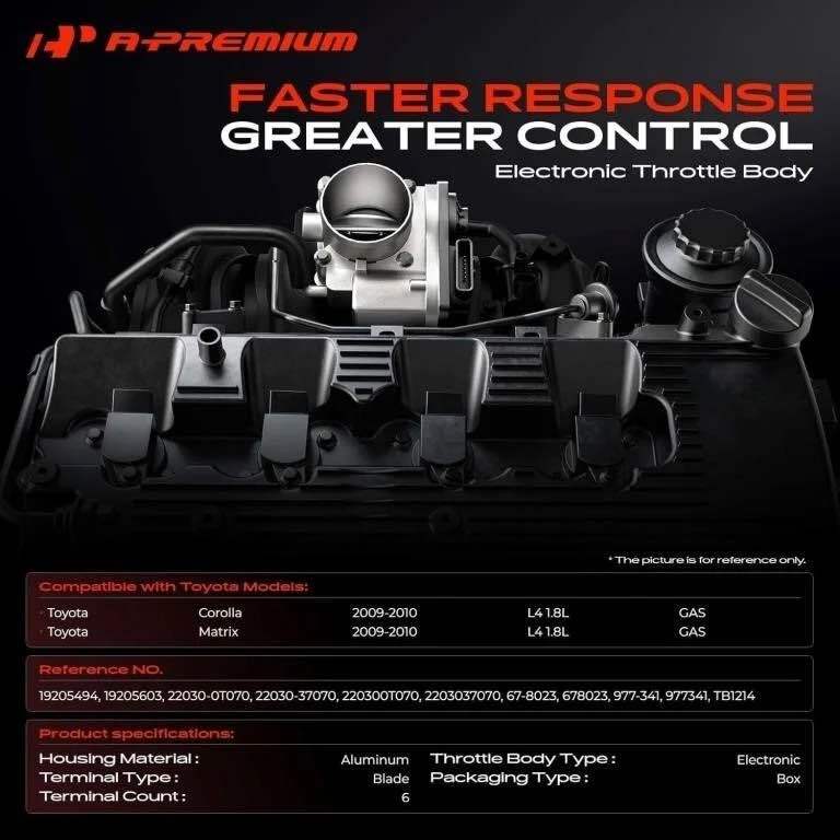 A-PREMIUM THROTTLE BODY FOR TOYOTA 09-10