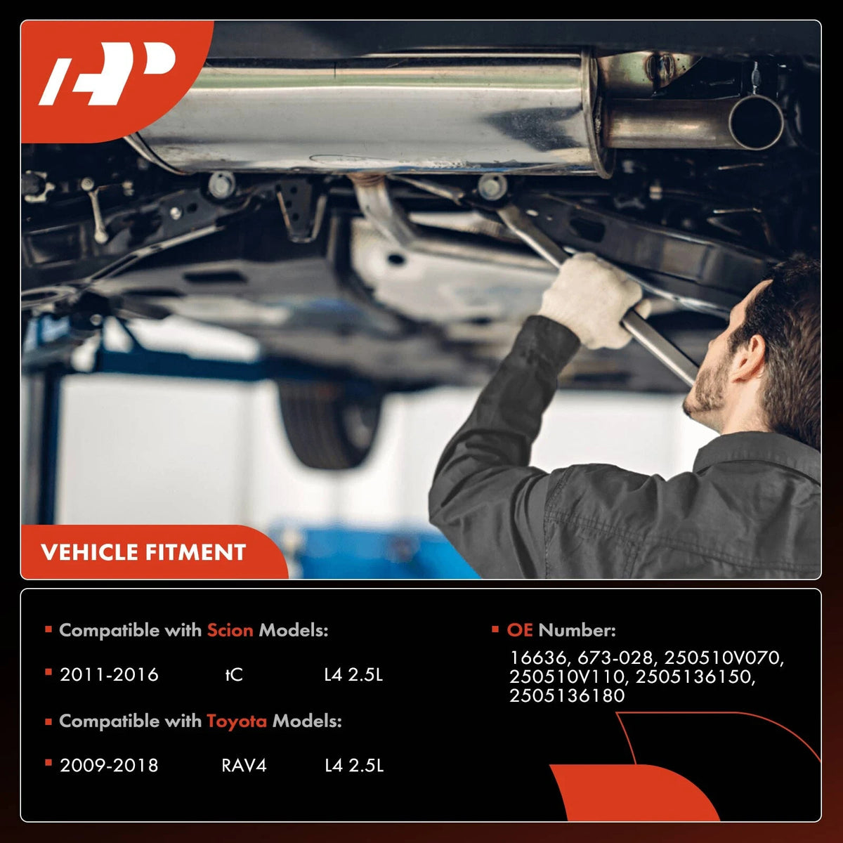 2016 Scion tC 1-PC Catalytic Converter Front Side Fit Federal Emissions
