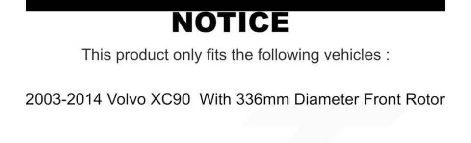 VOLVO XC90 FRONT DISC ROTOR