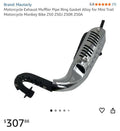 Motorcycle Exhaust Muffler Pipe Ring Gasket for Mini Trail Motorcycle