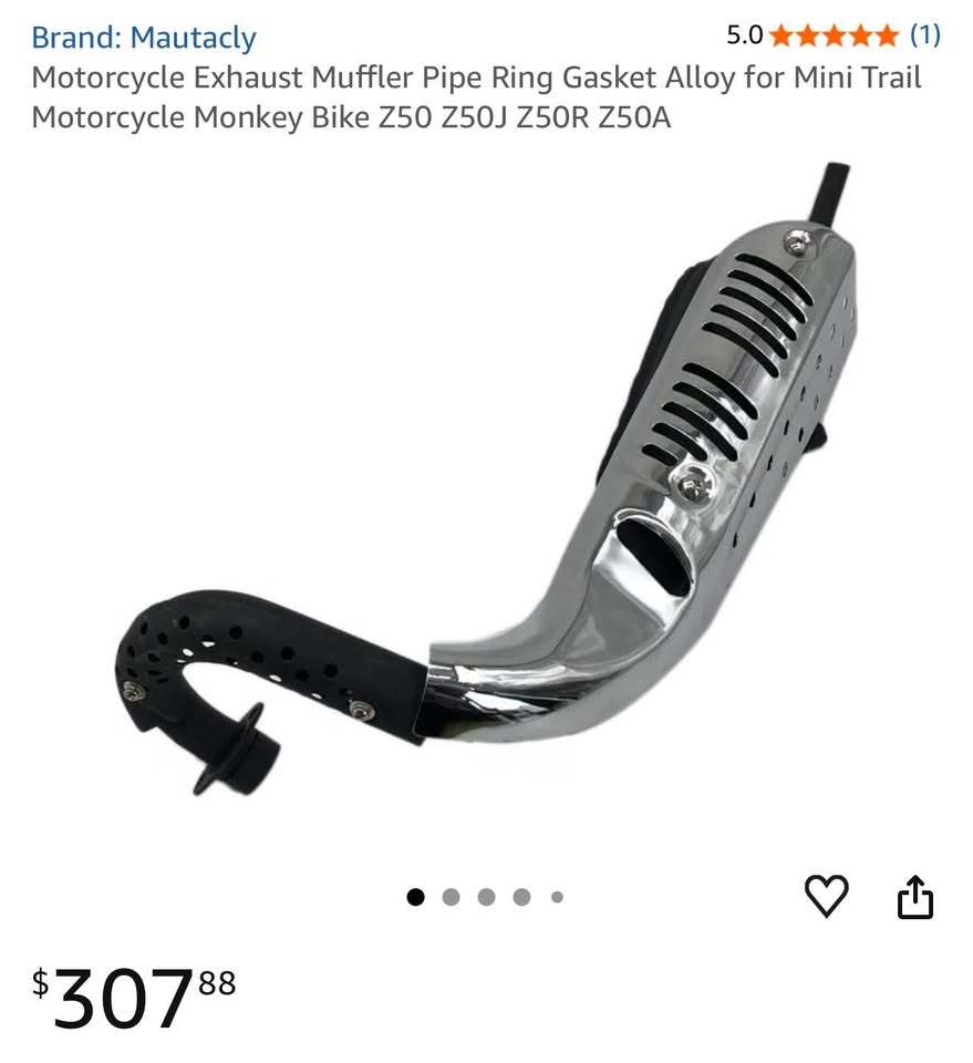 Motorcycle Exhaust Muffler Pipe Ring Gasket for Mini Trail Motorcycle
