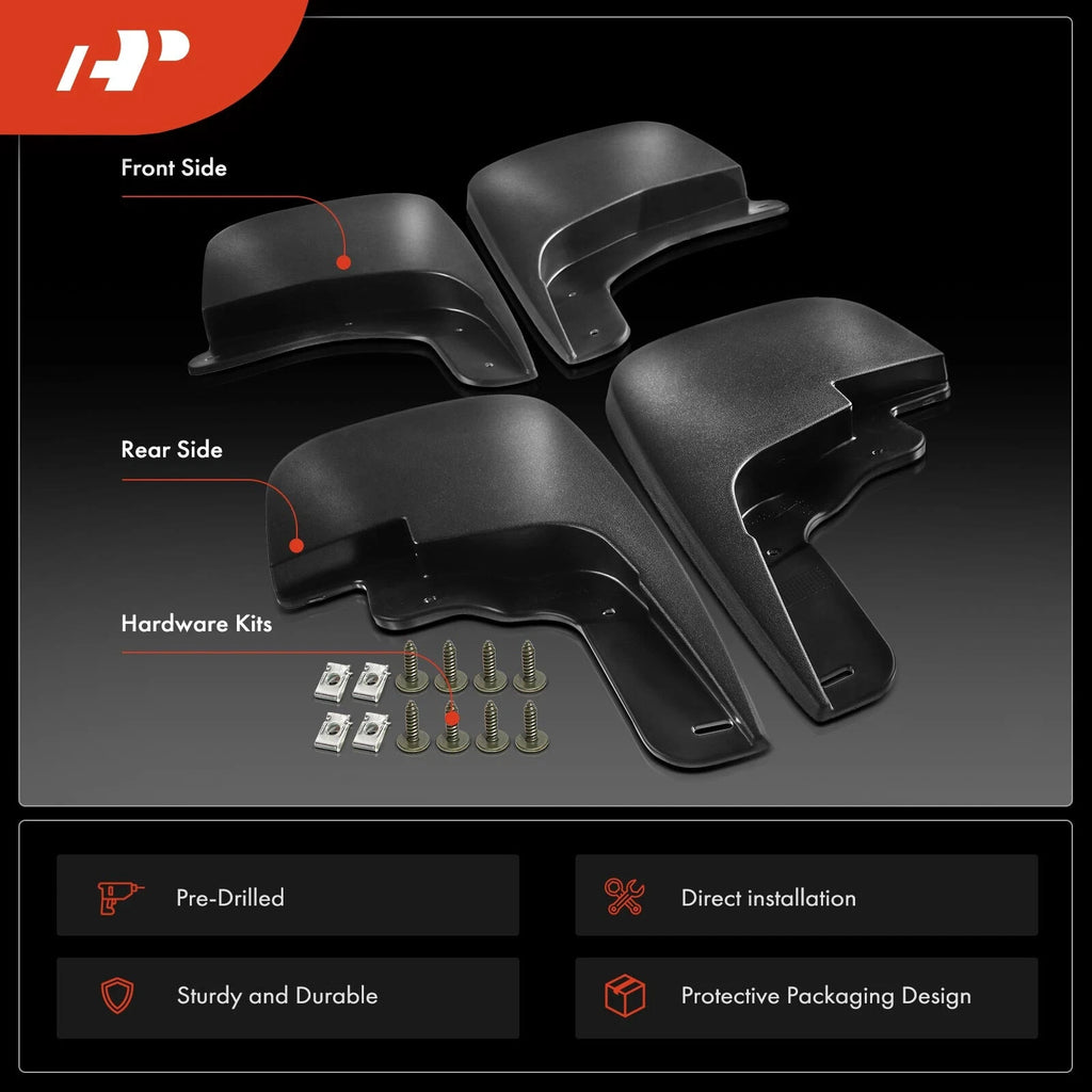 4 Pcs Front & Rear Mud Flaps Splash Guards for Chevy Colorado Canyon 2015-2022