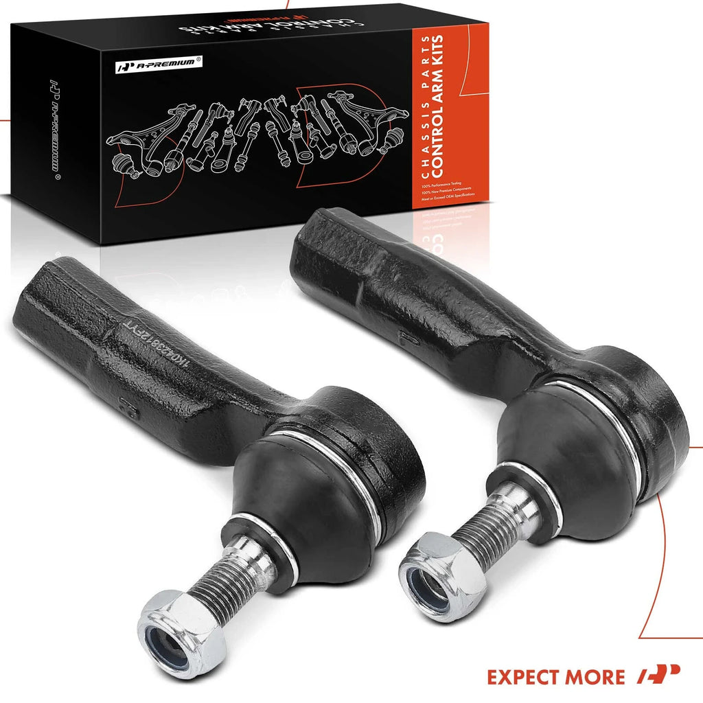 2 Pcs Outer Tie Rod End for Volkswagen Beetle 2012-2019 Golf Jetta Audi A3 Q3 S3