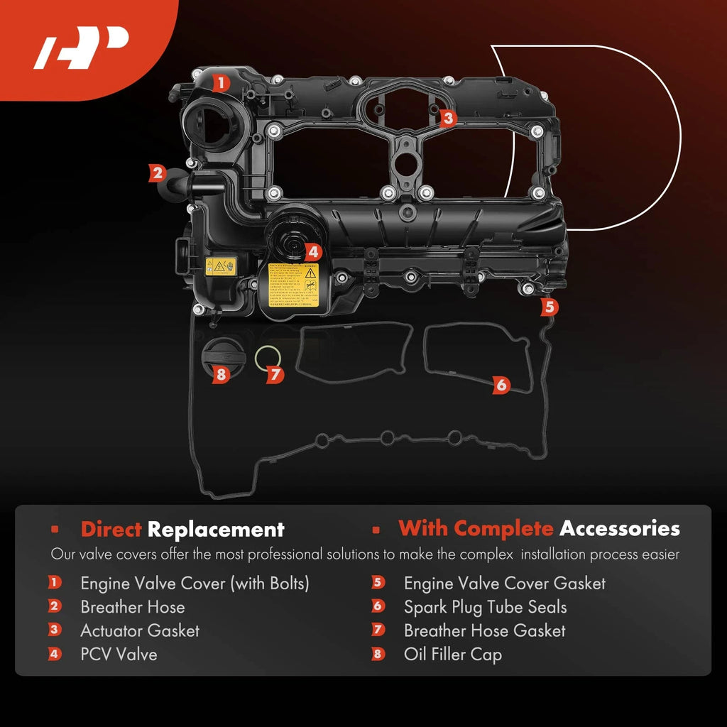 Engine Valve Cover with Gasket for BMW 228i 320i 328i 528i X1 X3 X4 X5 Z4 2.0L
