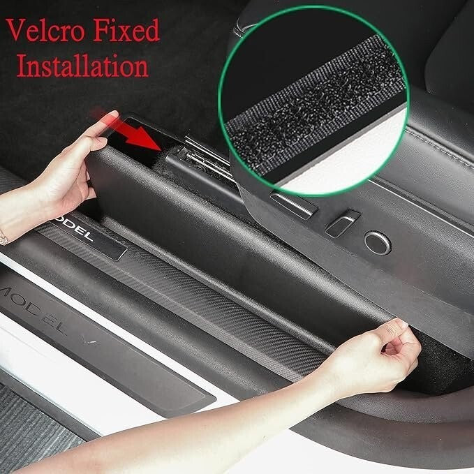 Tesla Model Y Seat Rail Cover Protectors 2021 2023 Under Seat Anti Kick 7PC