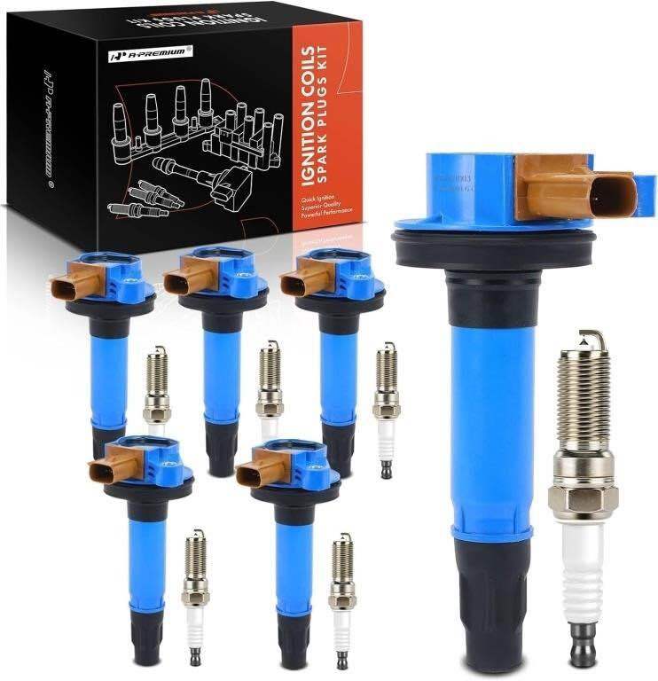 A-Premium Ignition Coils and Spark Plugs Kit