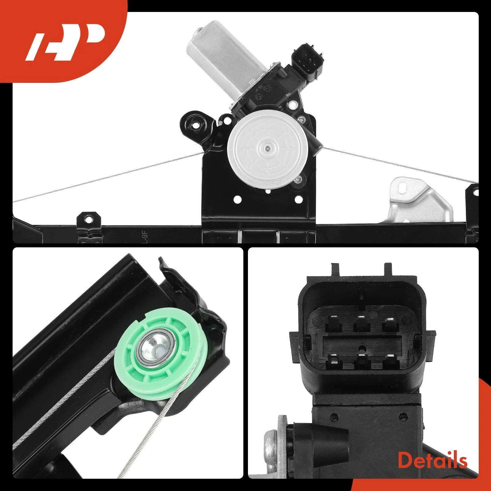 Front Driver Power Window Motor & Regulator Assembly for Nissan Sentra 2013-2019