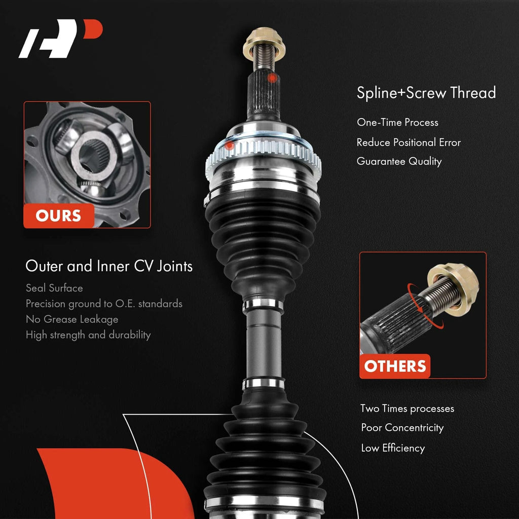 1-Pc CV Axle Shaft Assembly Front Driver or Passenger A-Premium APCVA007